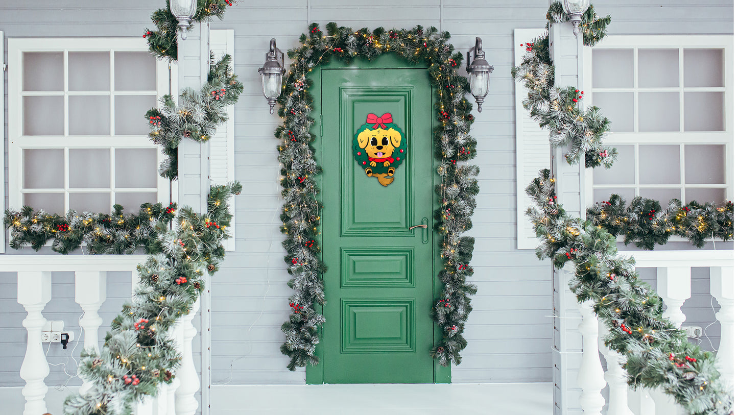 Doggie Door Hanger Wreath