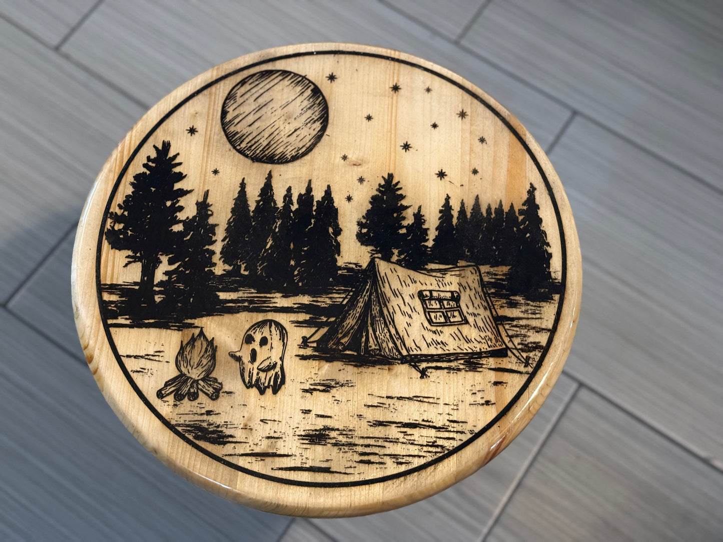 Camping Ghost end table