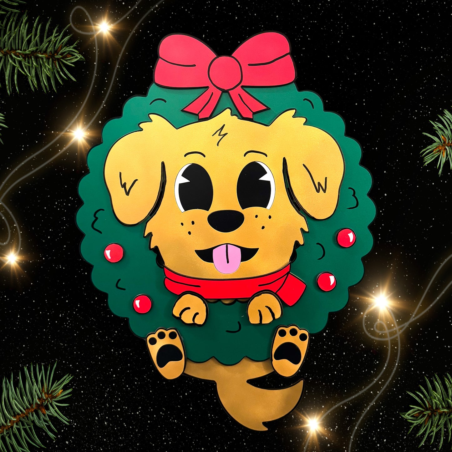 Doggie Door Hanger Wreath