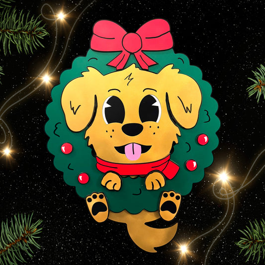 Doggie Door Hanger Wreath